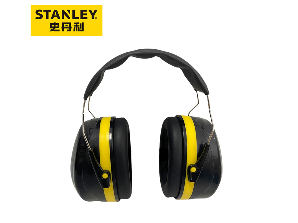 <i style='color:red'>史丹利</i>ST1610 防噪音耳罩 黑色/黃色 SXEP1610CN-BL