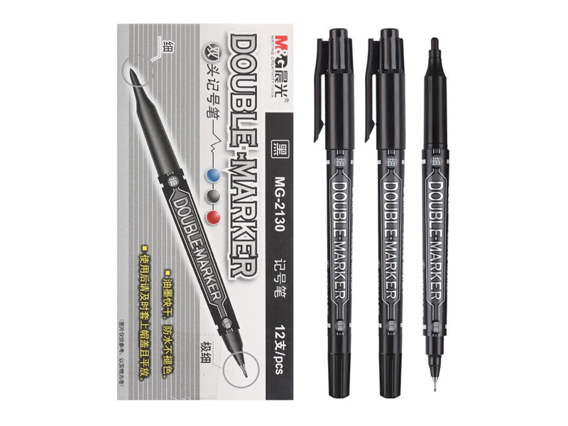 晨光小雙頭記號筆MG-2130黑色