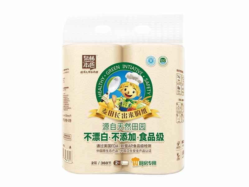 泉林本色兩層廚房用紙 180節(jié)*2卷/提