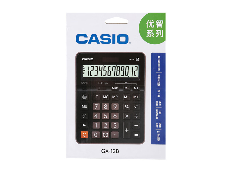 卡西歐 GX-12B 計(jì)算器 12位超大型