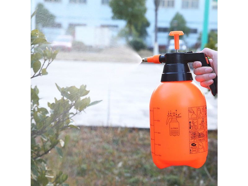 2L噴壺 橘色氣壓式噴壺