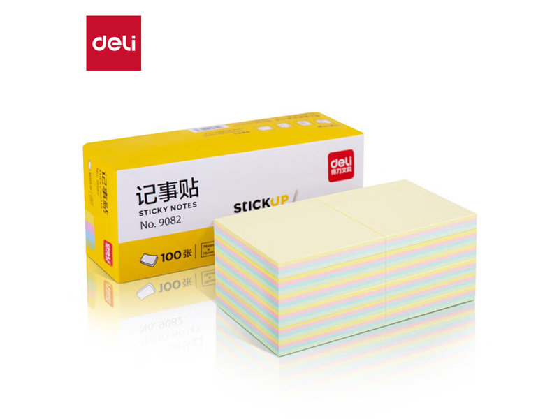 得力9082記事貼(混)76*76mm