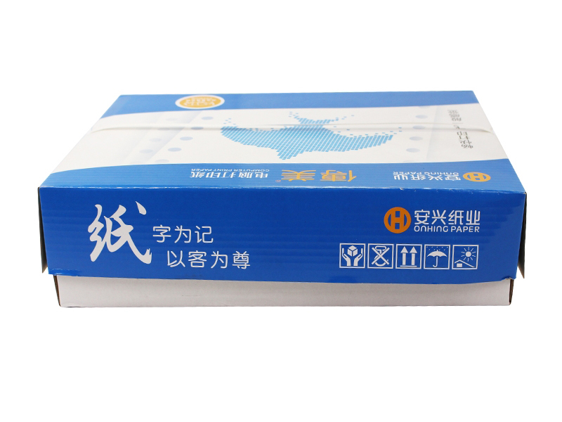 傳美電腦打印紙 60克241-1-1200壓線 白色